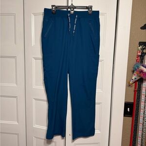 Caribbean Blue Med Couture scrub pants